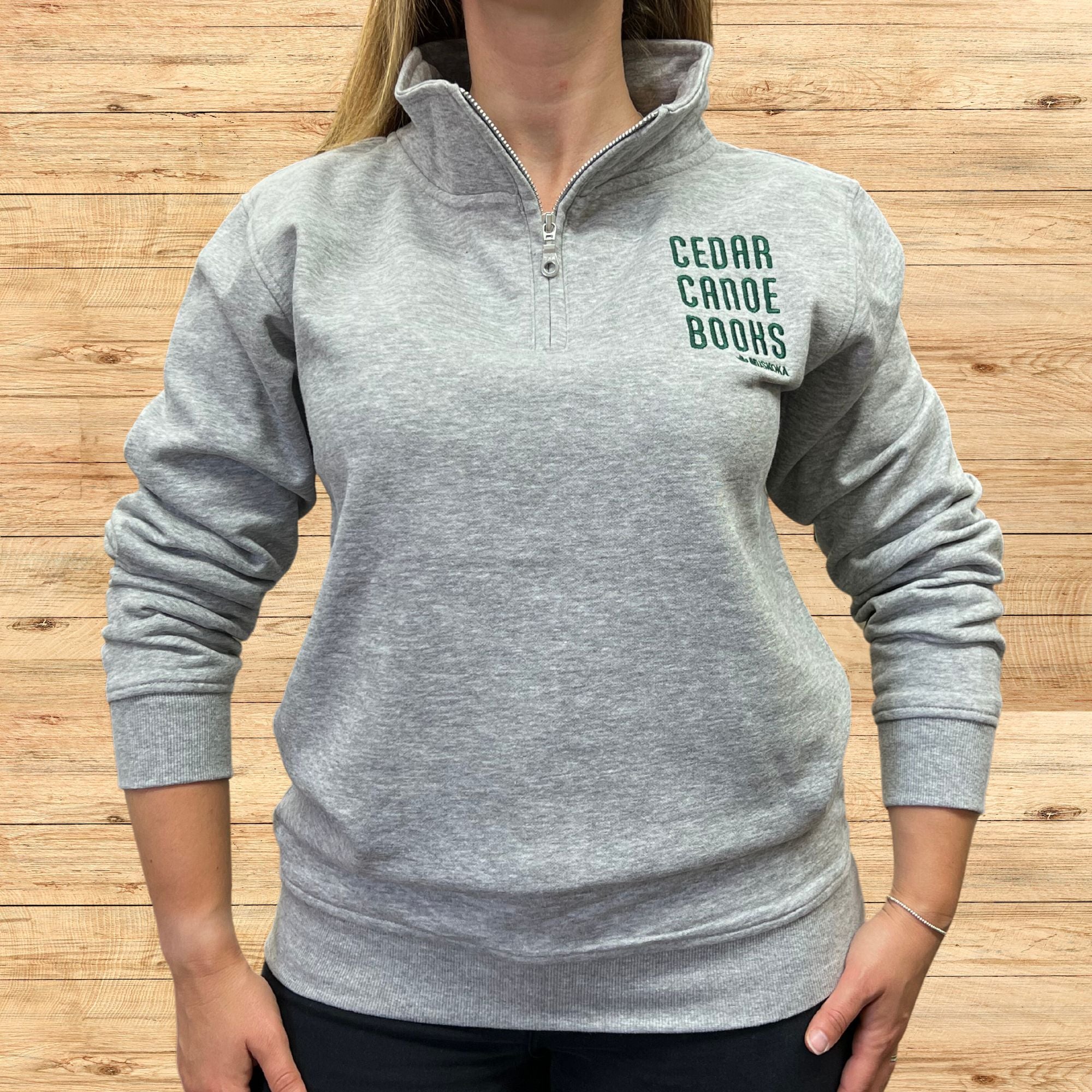 Cedar Canoe Books - 1/4 Zip Sweater