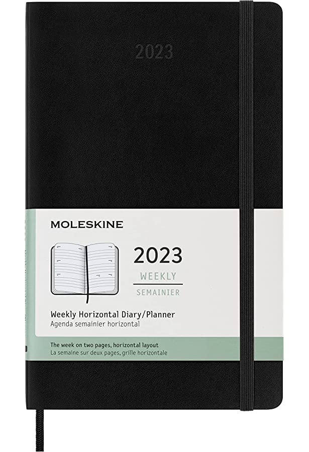 Moleskine 2023 Weekly Planner - Black (5 x 8.25)