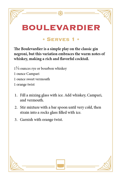 Whiskey Cocktail Cards A–Z
