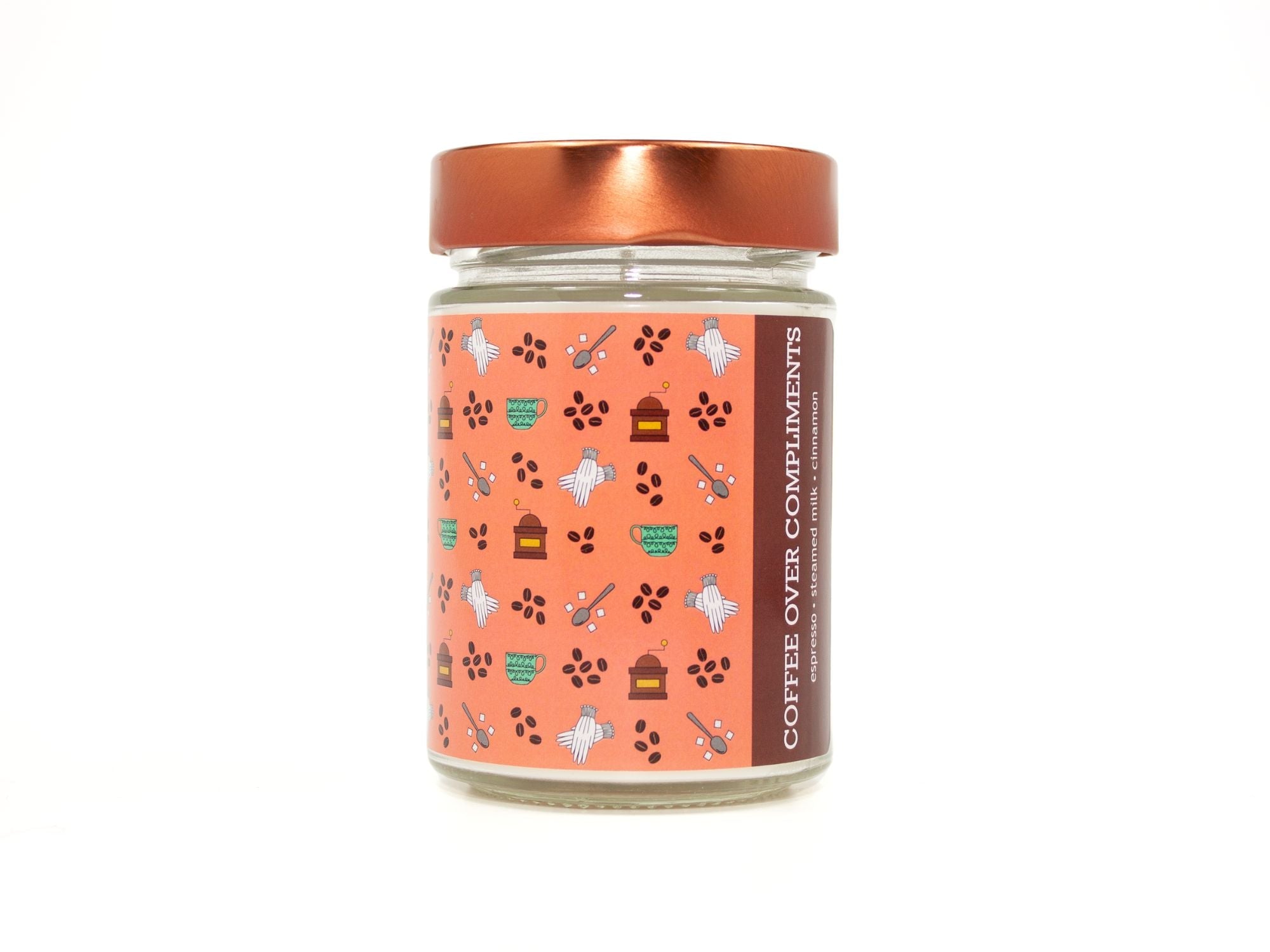 Onset & Rime cappucino scented candle called 